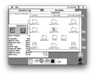 MacDock is a version of the macOS dock, but for Macintosh System 7